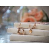 Heart Necklace Sterling Silver - Silver, Gold, Rose Gold - STYLACITY