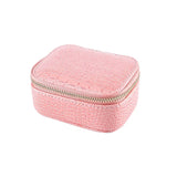 Pink Small Travel Jewellery Box Storage Case