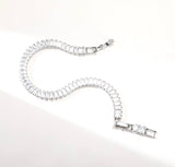 Elegant Silver Tennis Bracelet with Cubic Zirconia Stones