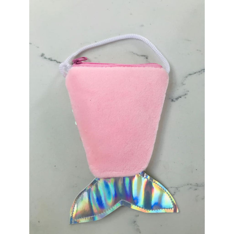 Mermaid Tail Coin Purse Girl’s Handbag Gift Bag Pink 