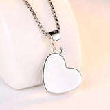 Pink and Pearl Silver Heart Pendant Necklace - Jewellery