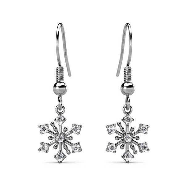 Nomination Crystal Long Zirconia Snowflake Earrings