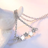 Starry Sky Sterling Silver Star Necklace - STYLACITY