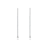 Sterling Silver Ball Stud Threader Earrings - Jewellery