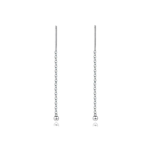 Sterling Silver Ball Stud Threader Earrings - Jewellery