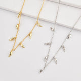 Sterling Silver Delicate Spike Choker Necklace - Silver and 