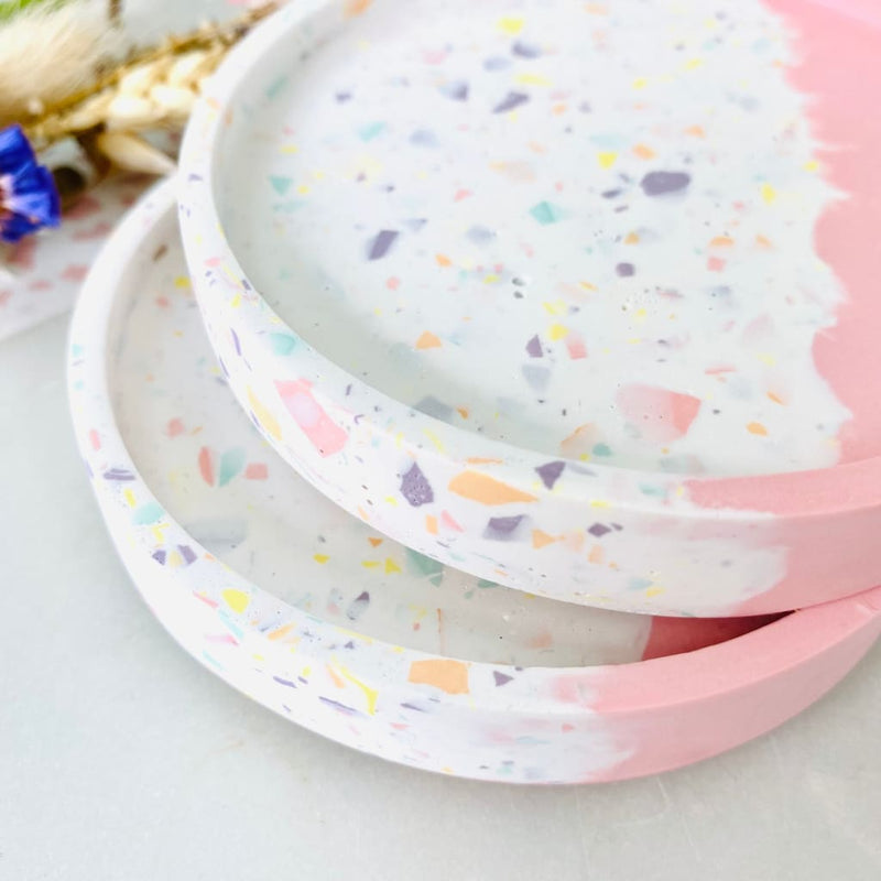 Terrazzo Pink Confetti Trinket Dish - Trinket Dish