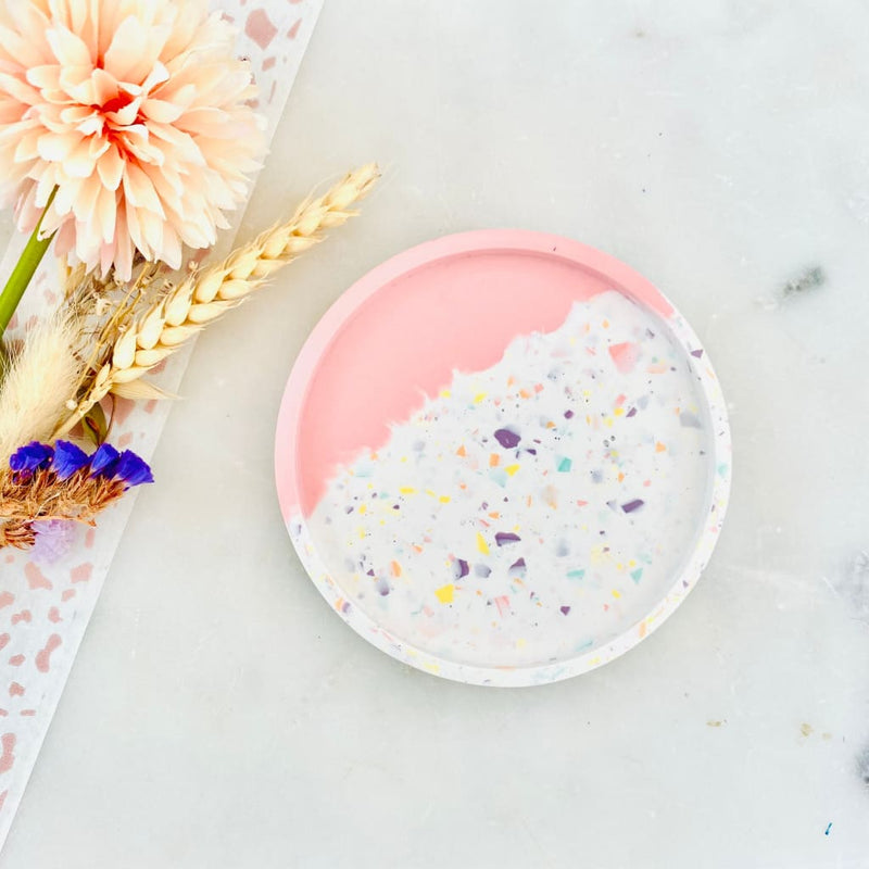 Terrazzo Pink Confetti Trinket Dish - Trinket Dish
