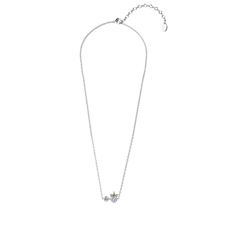 Unicorn Silver Swarovski Crystal Necklace - Rhodium and 18ct